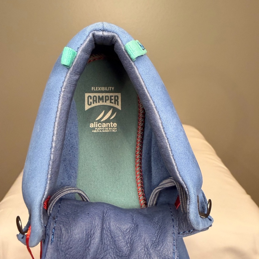 Camper Peu Senda Blue Nubuck Leather Sneakers | EU 37 | NWT - Picture 6 of 8